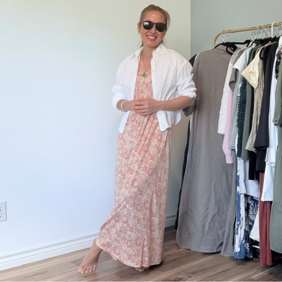 Cotton Floral Maxi Dress - Picture 2 of 14